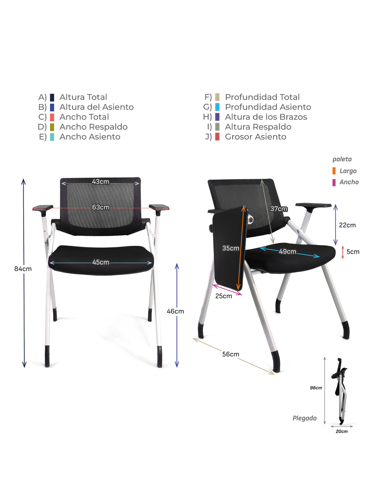 Silla Monopoli Con Paleta
