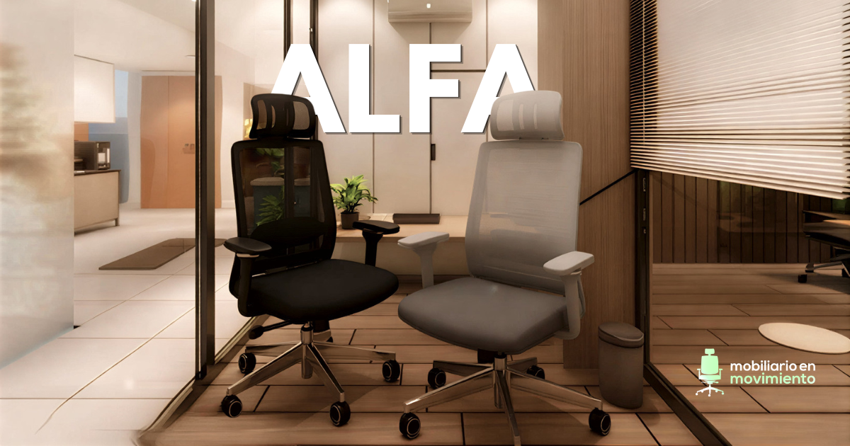 Conoce a ALFA una silla ergonómica que se agrega a la colección "DIRECTIVA"