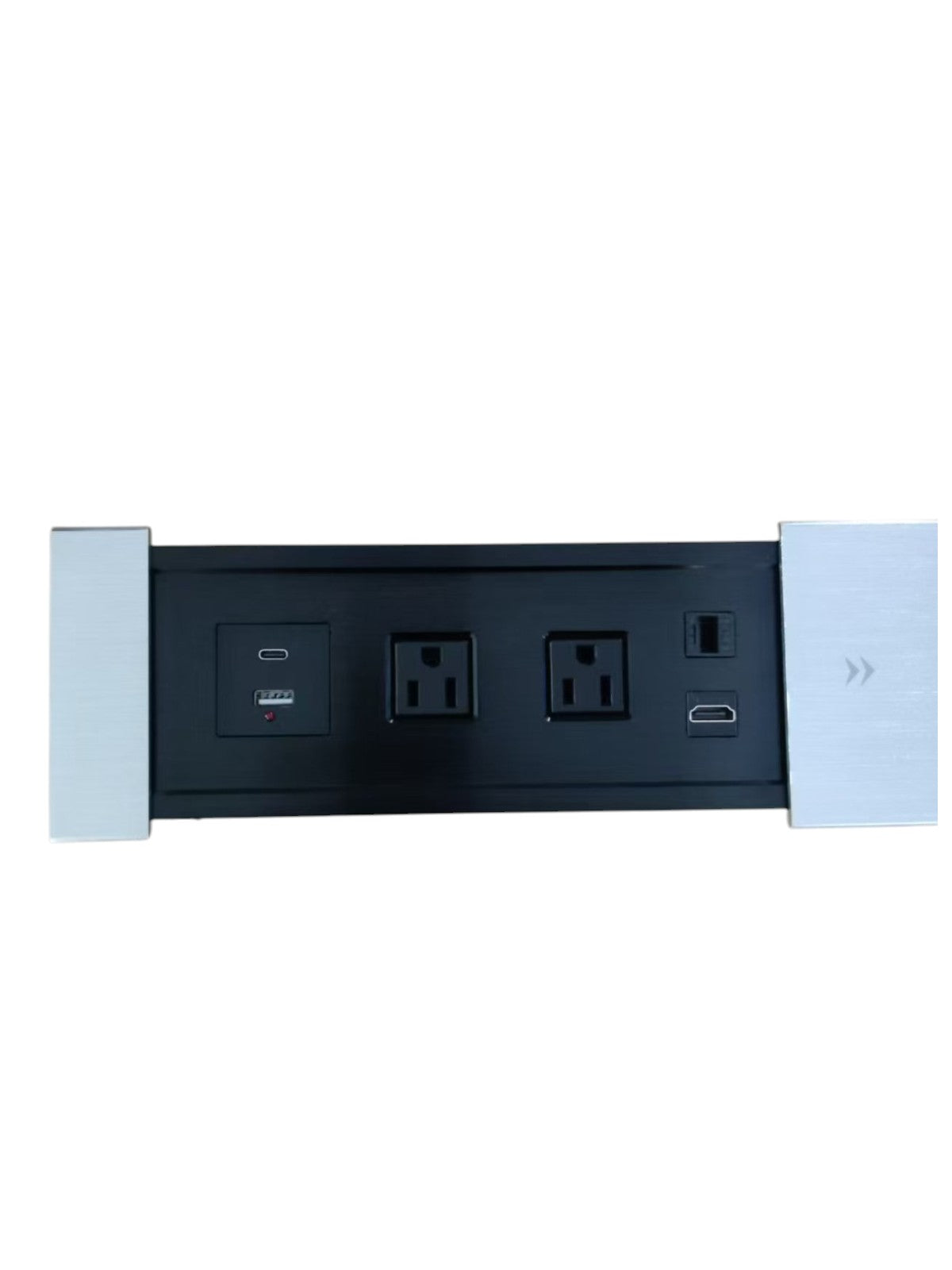Multicontacto eléctrico con tapa deslizable